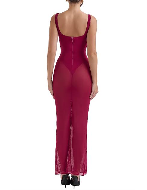 House of CB Robina Dress Wine