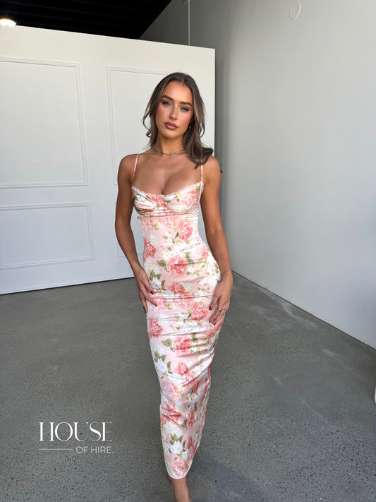 House of CB Josefina Dress Pink Peony