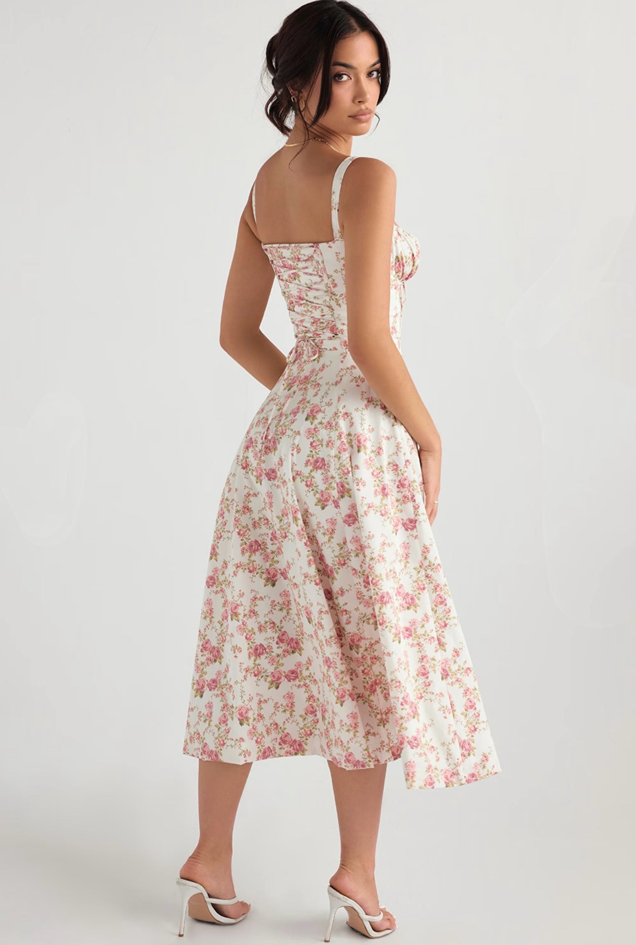 House of CB Carmen Rose Print Sundress