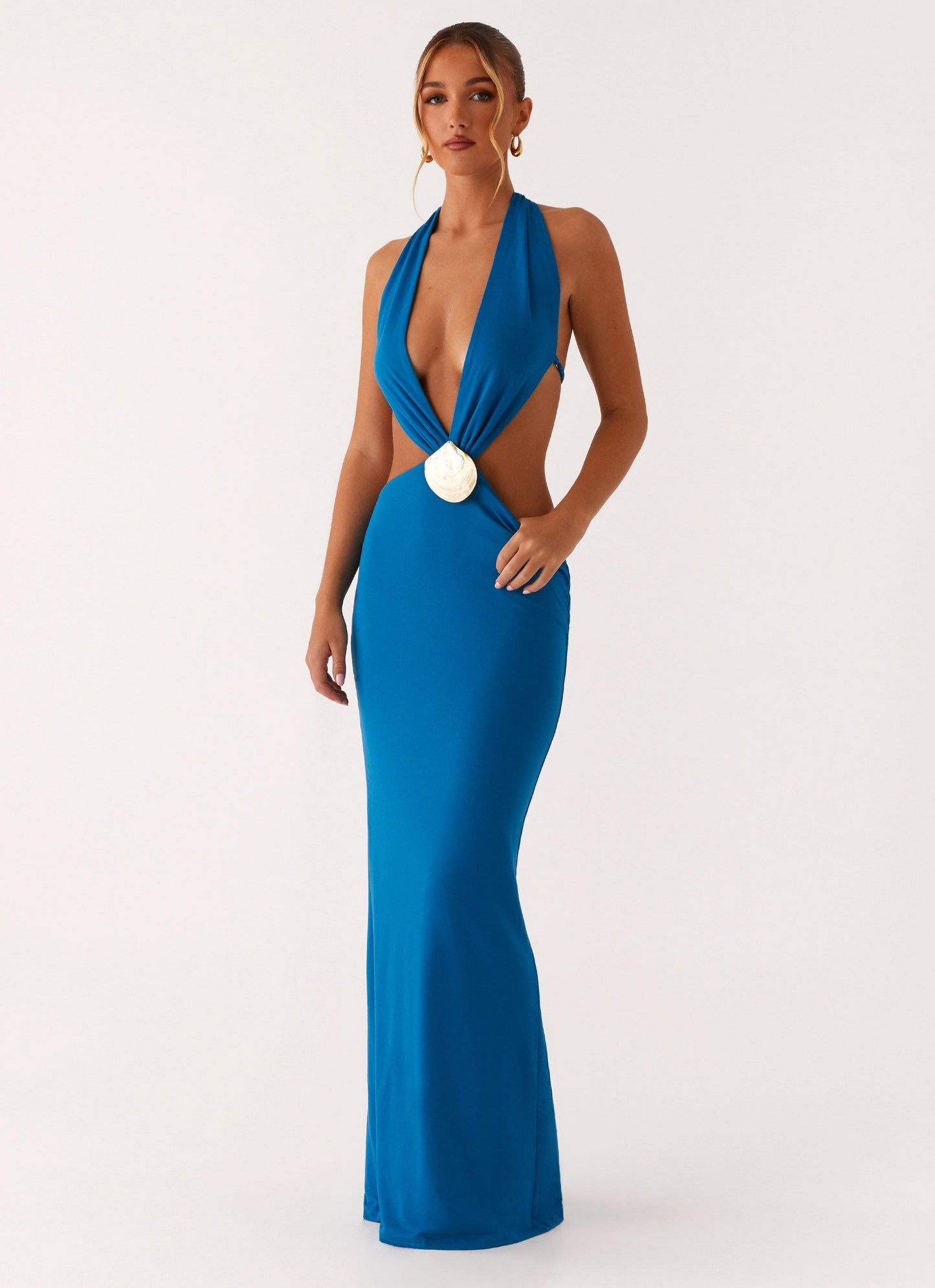 Flossy Maxi Dress Royal Blue